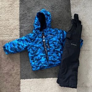2t boys Columbia coat and snow pants